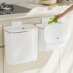 Kitchen Wall-mounted Trash Can Household Toilet Large Capacity Punch-free Hanging