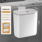 Kitchen Wall-mounted Trash Can Household Toilet Large Capacity Punch-free Hanging