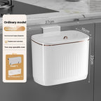 Kitchen Wall-mounted Trash Can Household Toilet Large Capacity Punch-free Hanging