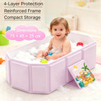 Foldable Portable Bathtub, Collapsible PVC Tub