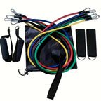 Resistance Band Set, 11 Pieces with Ankle Straps
