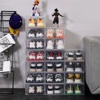 Stackable Clear Shoe Boxes, Set of 6