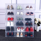Stackable Clear Shoe Boxes, Set of 6