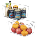 Clear Acrylic Storage Bins Refrigerator Organizer Food Storage Organizer Fridge Storage Box Pantry Cabinet kitchen Organizer