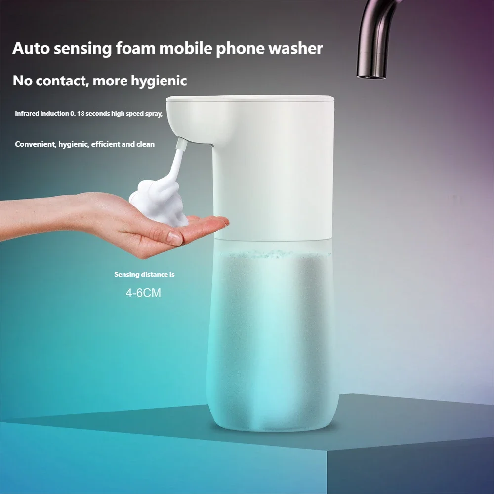 HOMEFISH Smart Sensor Automatic Soap Dispenser 350ml USB Charging Contactless Soap Foam Dispenser Hand Sanitizer Machine