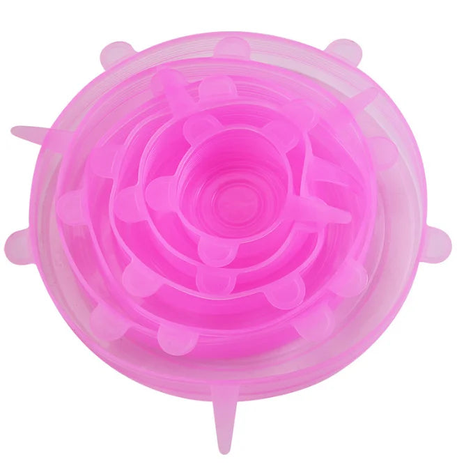 Silicone Stretch Food Lids, Set of 6