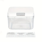 Laundry Pod Holder with Lid Laundry Pod Container,Sealed and Automatic Pop-Up, Large Capacity Holds Laundry Pods Organizer Box