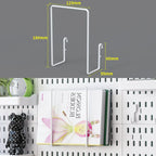 No Punching Pegboard Wall Organizer Panel Shelves For Gamer Room,bathroom,kitchen Storage Rack Organizer Pegboard Accessories