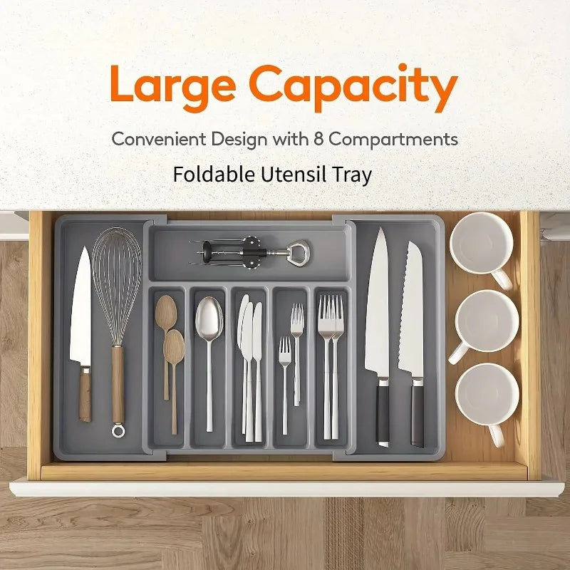 Adjustable Flatware Drawer Organizer