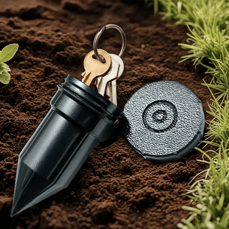 Garden Key Hider, Realistic Underground Watering Can Key Safe, No Battery Needed, Durable Plastic for Outdoor Garden Security
