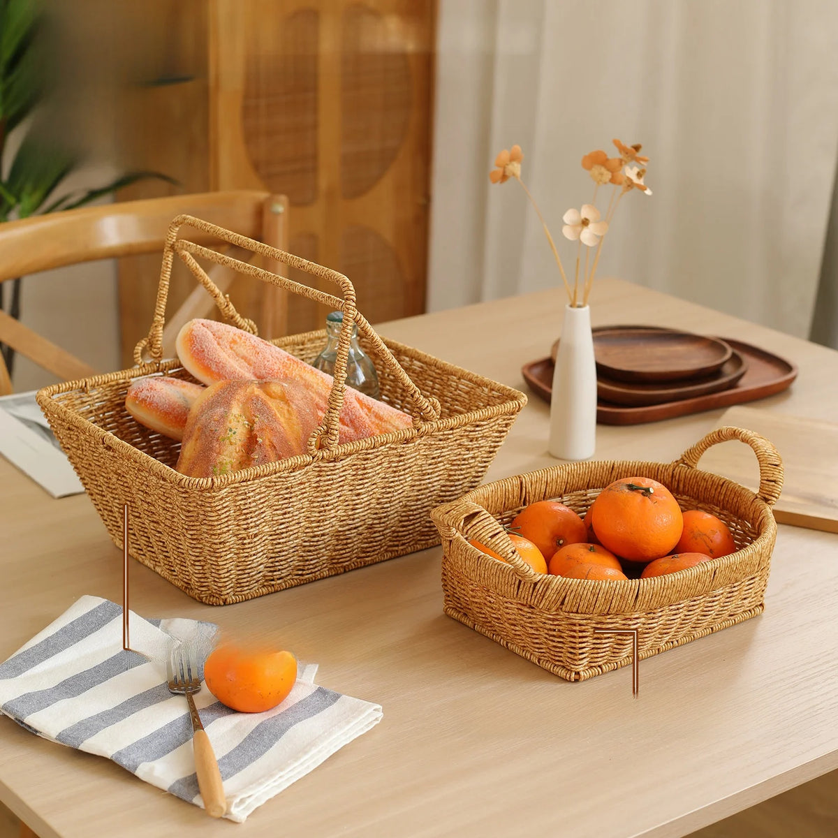 Woven Draining Fruit Basket, Large