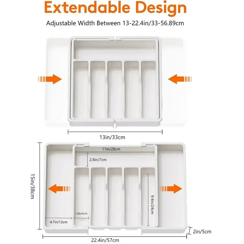 Adjustable Flatware Drawer Organizer