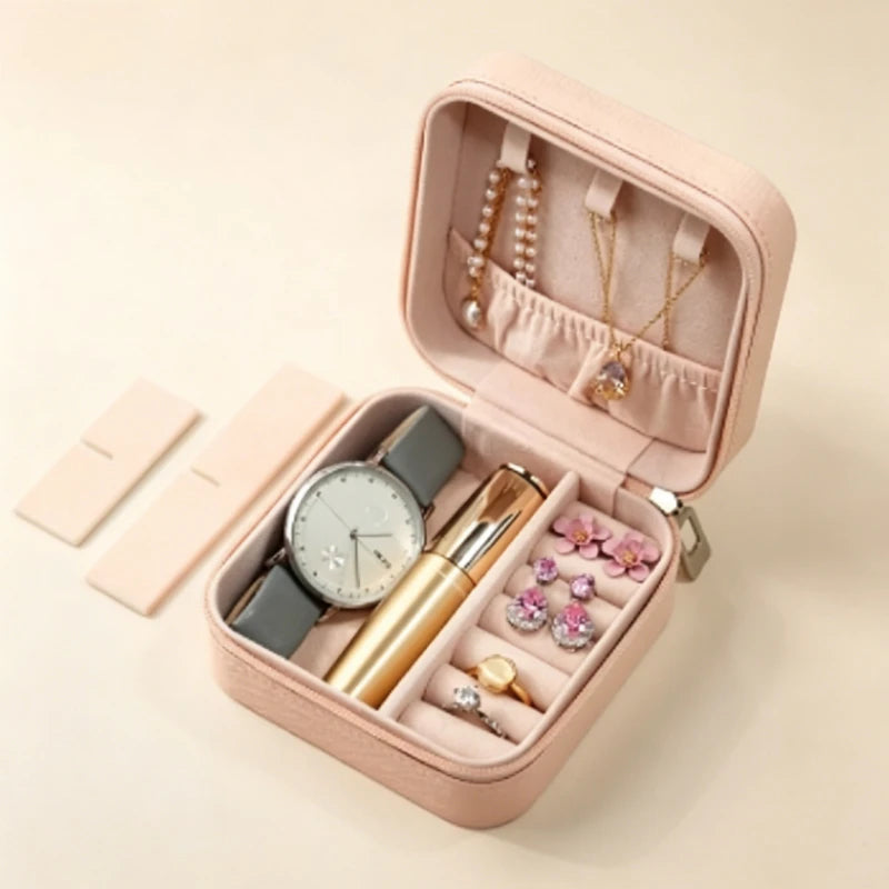 Macaron Travel Jewelry Box, Compact Case