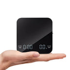 1Set Electronic Coffee Scale with Silicone Pad Digital Coffee Scale with Timer LED Display USB Charging Home Cafe Use Good Gift