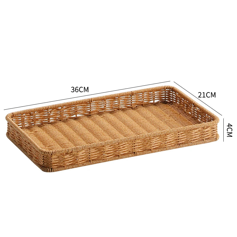 Nordic Woven Serving Tray, Fruit & Snack Dish