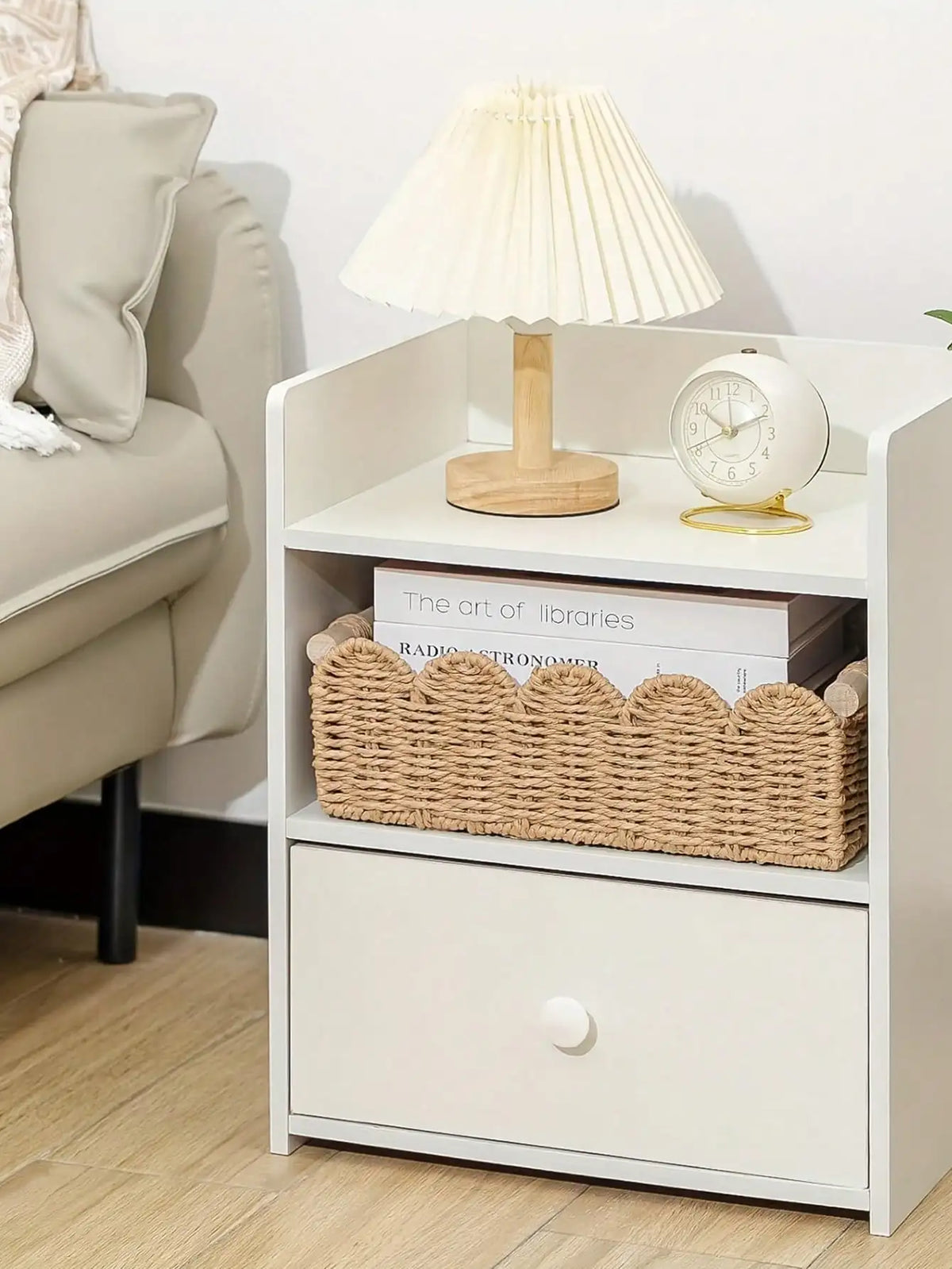 Handmade Woven Storage Basket, Plant Fiber