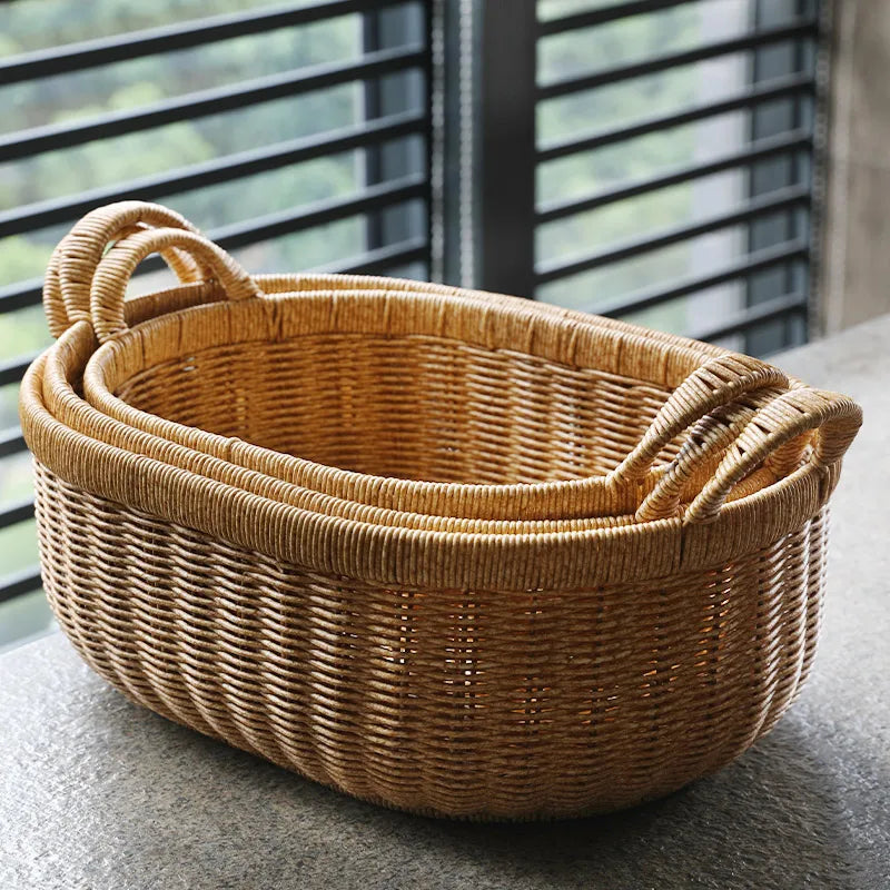 Woven Draining Fruit Basket, Large