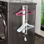Magnetic Laundry Hanger Organizer |   Metal Clip Storage & Space-Saving for Washing Machine |   Durable Painted Metal