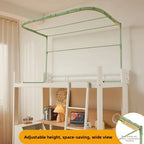 Double Sliding Track Bed Curtain And Mosquito Net Stand Strong Light Blocking Upper Bunk Bed Universal Track Student Dormitory