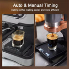 1Set Electronic Coffee Scale with Silicone Pad Digital Coffee Scale with Timer LED Display USB Charging Home Cafe Use Good Gift