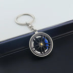 Fingertip Gadget Key Chain Car Hub Rim Wheel Keychain Fidget Toys Stress Relief Toy Keyring Bags Pendant