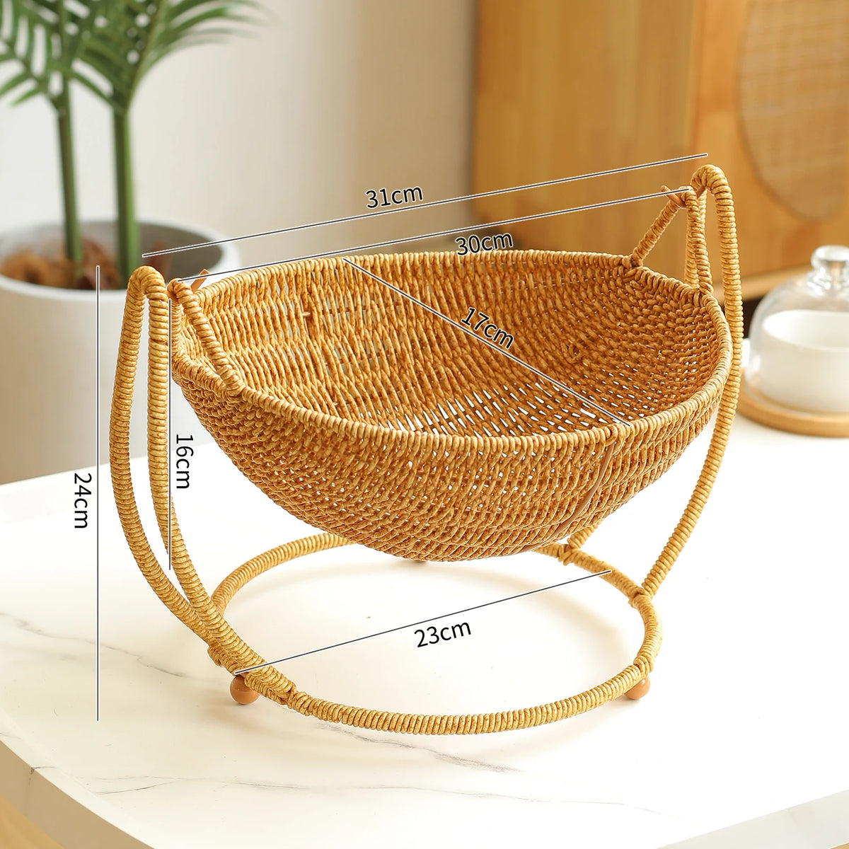 Woven Draining Fruit Basket, Large