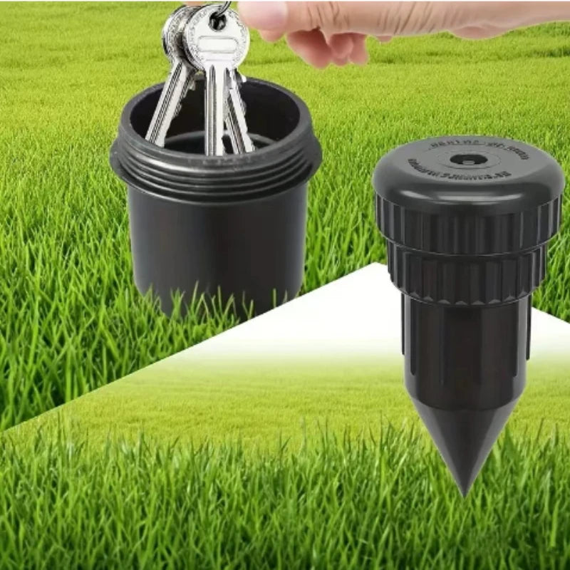 Garden Key Hider, Realistic Underground Watering Can Key Safe, No Battery Needed, Durable Plastic for Outdoor Garden Security