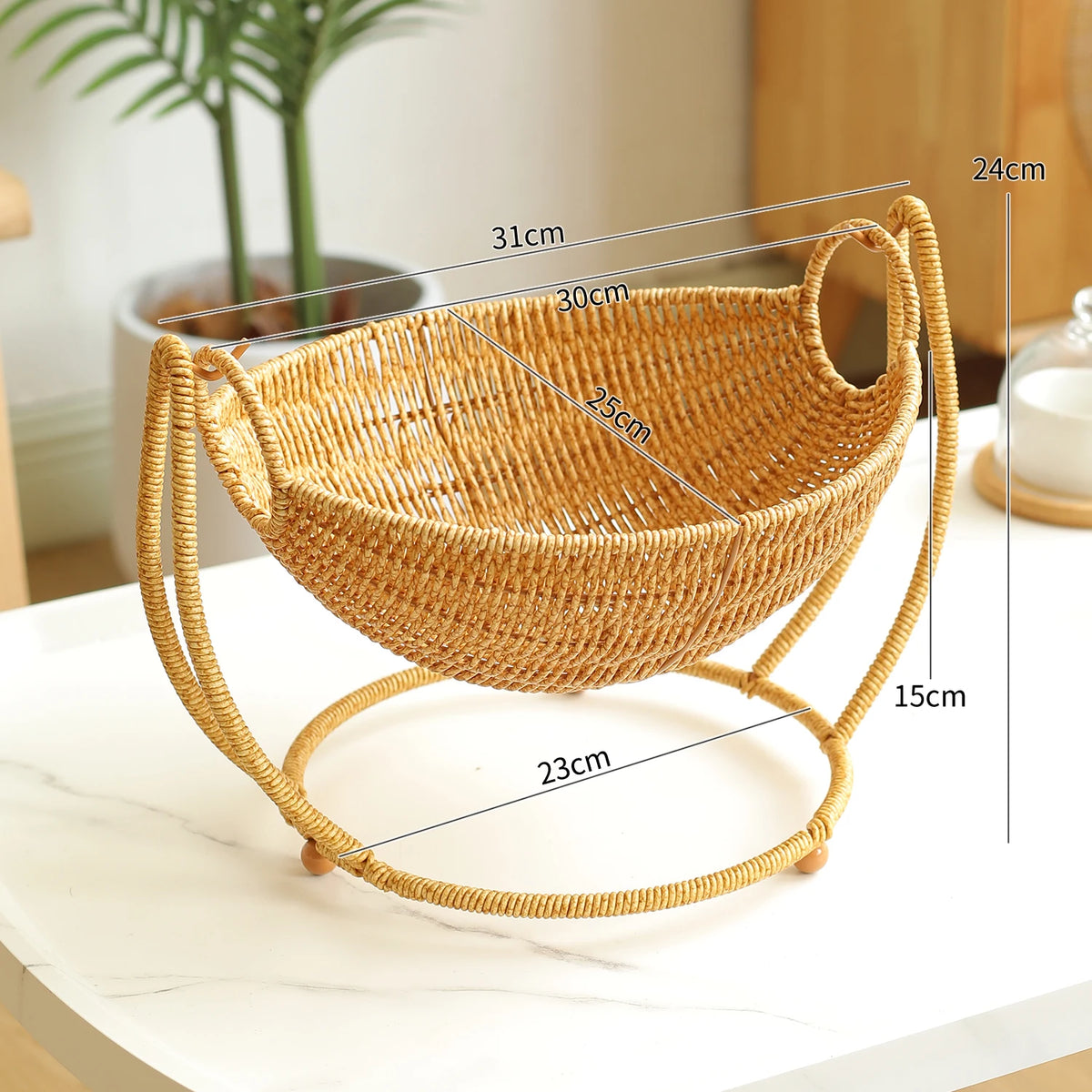 Woven Draining Fruit Basket, Large