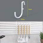 No Punching Pegboard Wall Organizer Panel Shelves For Gamer Room,bathroom,kitchen Storage Rack Organizer Pegboard Accessories