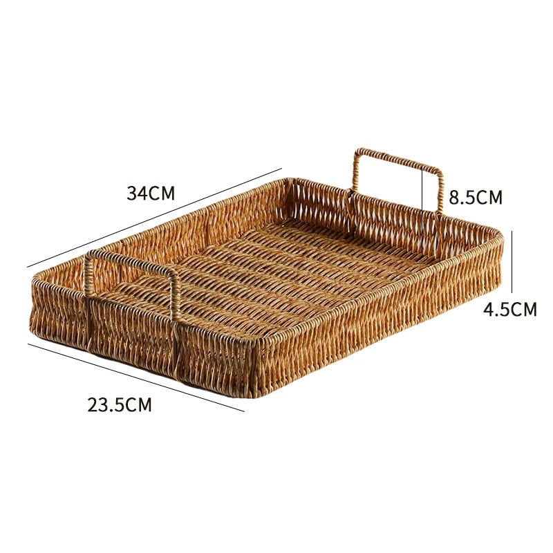 Nordic Woven Serving Tray, Fruit & Snack Dish