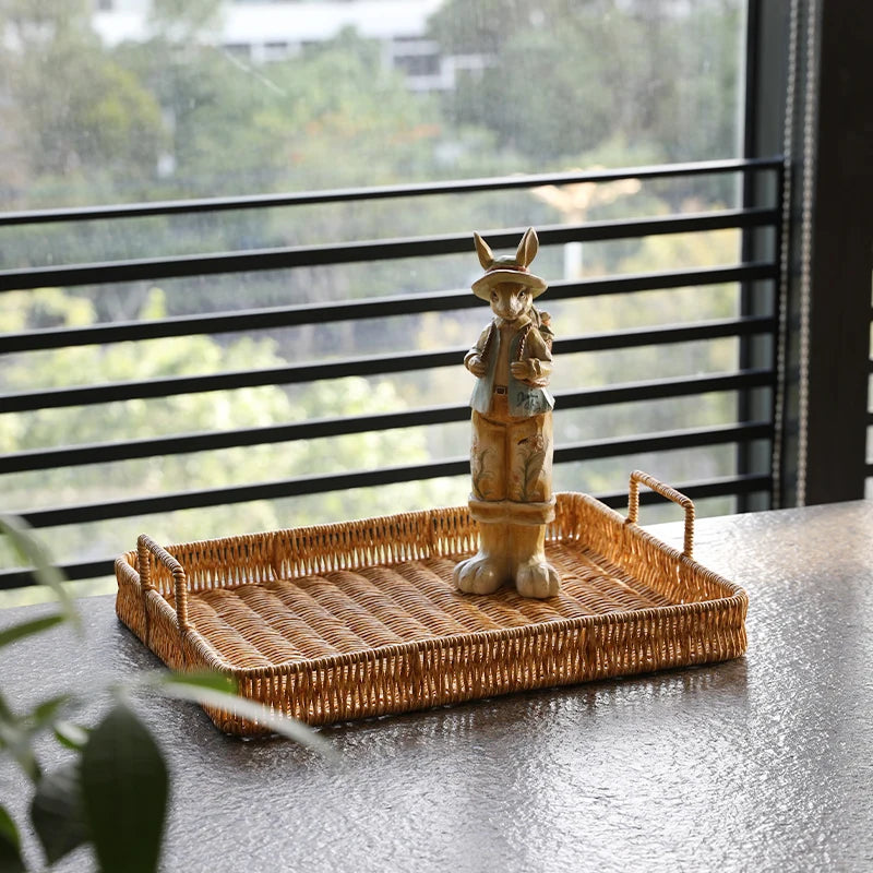 Nordic Woven Serving Tray, Fruit & Snack Dish