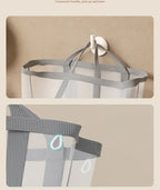 Portable Foldable Mesh Dirty Clothes Basket, Dormitory Household Laundry Storage for Socks Underwear