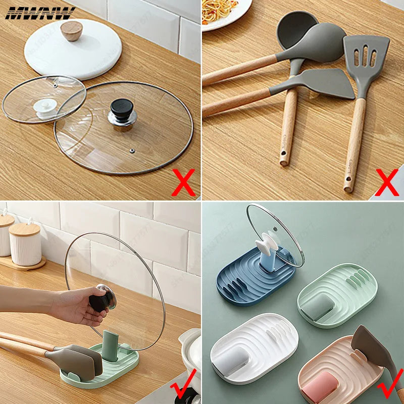 Foldable Pot Lid Holder & Utensil Rest