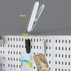 No Punching Pegboard Wall Organizer Panel Shelves For Gamer Room,bathroom,kitchen Storage Rack Organizer Pegboard Accessories