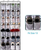 Over The Door Shoe Rack With12/14/24/28/35/40 Large Mesh Pockets Hanging Shoe Organizer For Closet Hanging Shoe Rack Holder