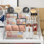 Transparent Storage Box Makeup Organizer Cosmetic Display Case Jewelry Organizer Desktop Holder Clear Makeup Organizer