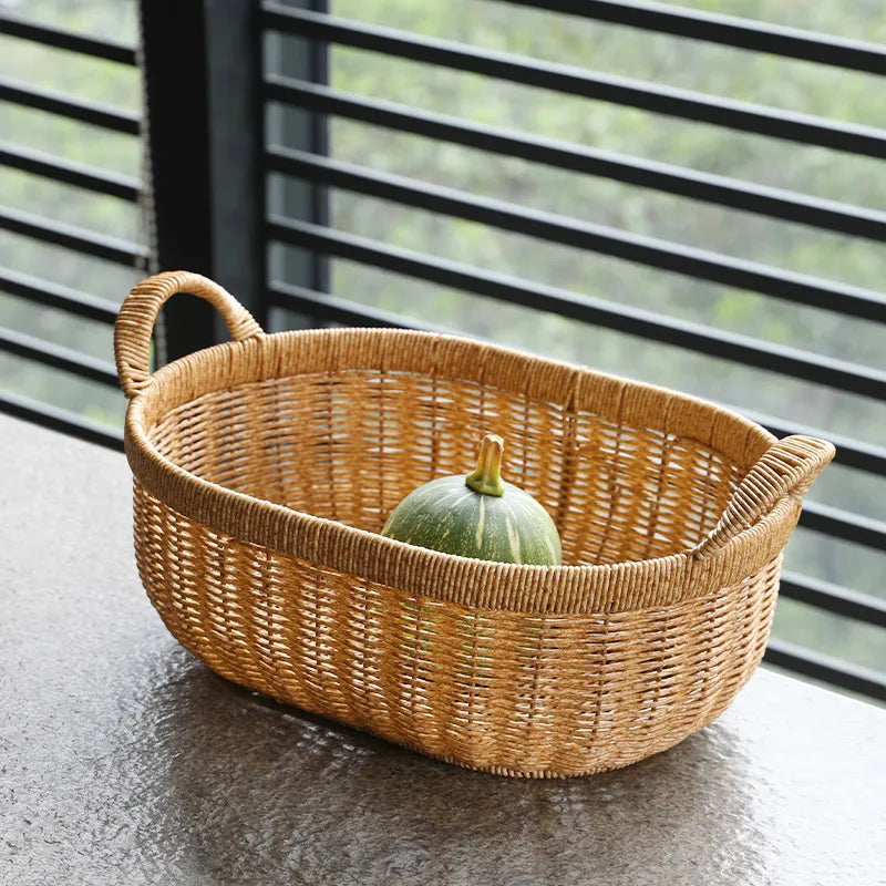 Woven Draining Fruit Basket, Large