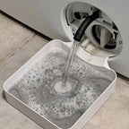 1 Washing Machine Drain Water Collection Tray, No Overflow, Lint Filter and Foreign Object Collection Drip Tray, Clean Laundry Room Water Collection Box