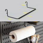 No Punching Pegboard Wall Organizer Panel Shelves For Gamer Room,bathroom,kitchen Storage Rack Organizer Pegboard Accessories