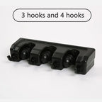 Wall-Mounted Mop & Broom Holder, 3 to 5 Slots