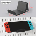 No Punching Pegboard Wall Organizer Panel Shelves For Gamer Room,bathroom,kitchen Storage Rack Organizer Pegboard Accessories