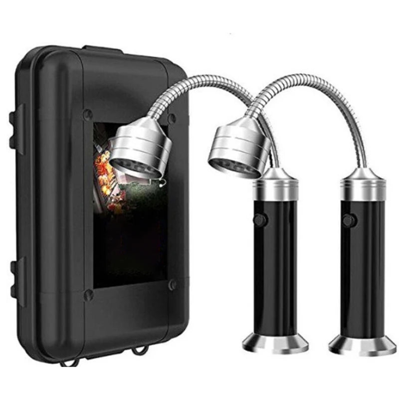 Grill Light - BBQ Accessories for Outdoor with Magnetic Base 360 Degree Flexible Neck Water Heat Resistant No Batteries Included