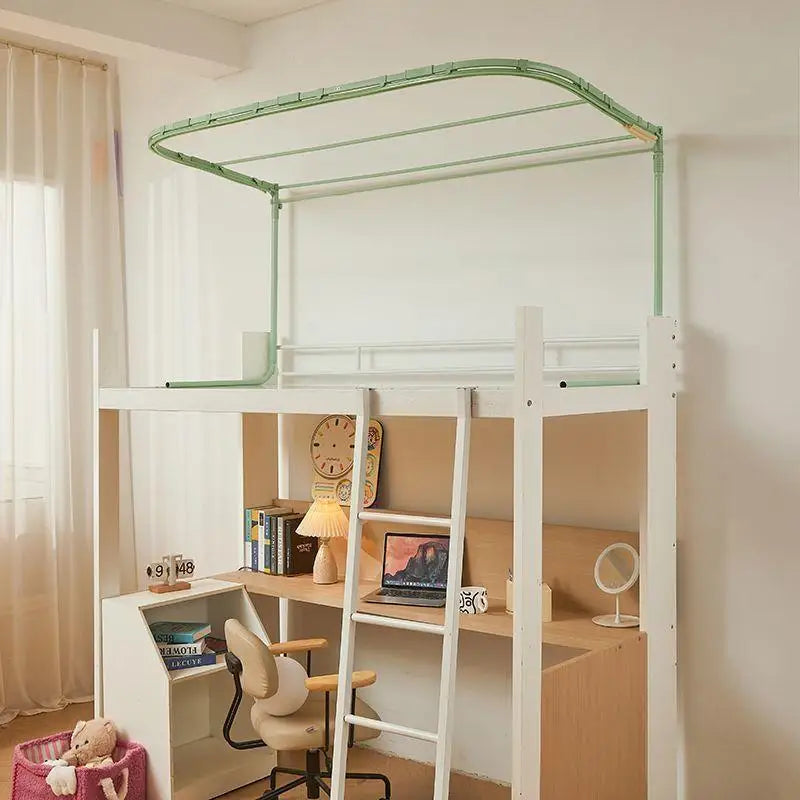 Double Sliding Track Bed Curtain And Mosquito Net Stand Strong Light Blocking Upper Bunk Bed Universal Track Student Dormitory