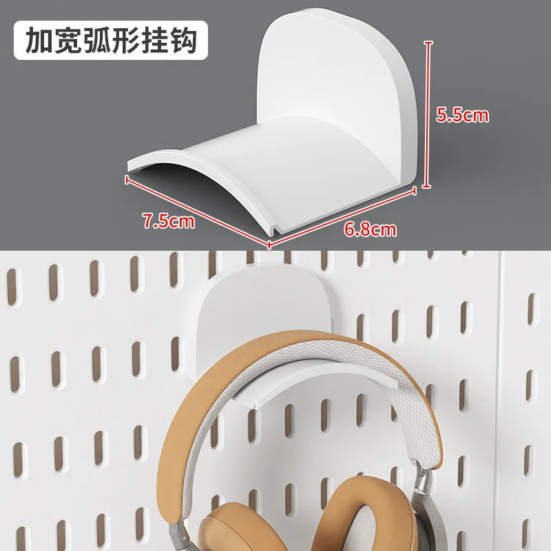No Punching Pegboard Wall Organizer Panel Shelves For Gamer Room,bathroom,kitchen Storage Rack Organizer Pegboard Accessories