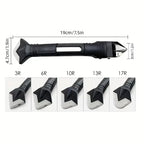 Silicone Scraper Squeegee Glue Remover Knife Caulking Angle Beauty Crack Trowel Tool Grout Scraper Kit 5in1 Multifunctional Home