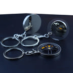 Fingertip Gadget Key Chain Car Hub Rim Wheel Keychain Fidget Toys Stress Relief Toy Keyring Bags Pendant