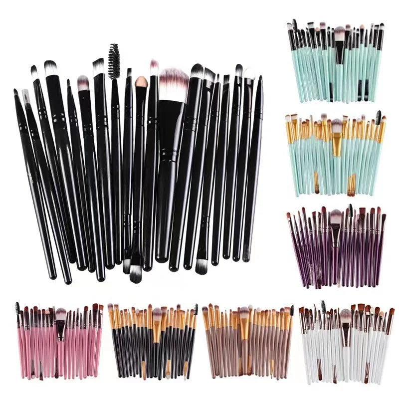 20pcs Eye Brush Complete Eyeshadow Brush Beauty Tool Neutral Logo Free Eyeliner Brush