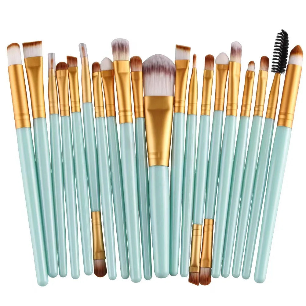 20pcs Eye Brush Complete Eyeshadow Brush Beauty Tool Neutral Logo Free Eyeliner Brush