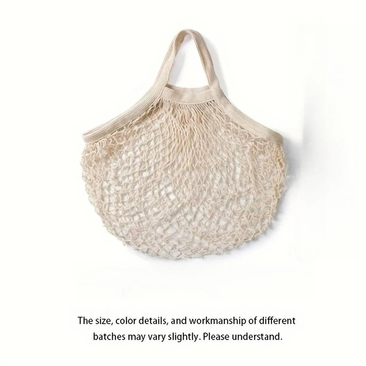 Cotton Mesh Produce Bag, Reusable Grocery Tote