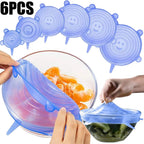Silicone Stretch Food Lids, Set of 6